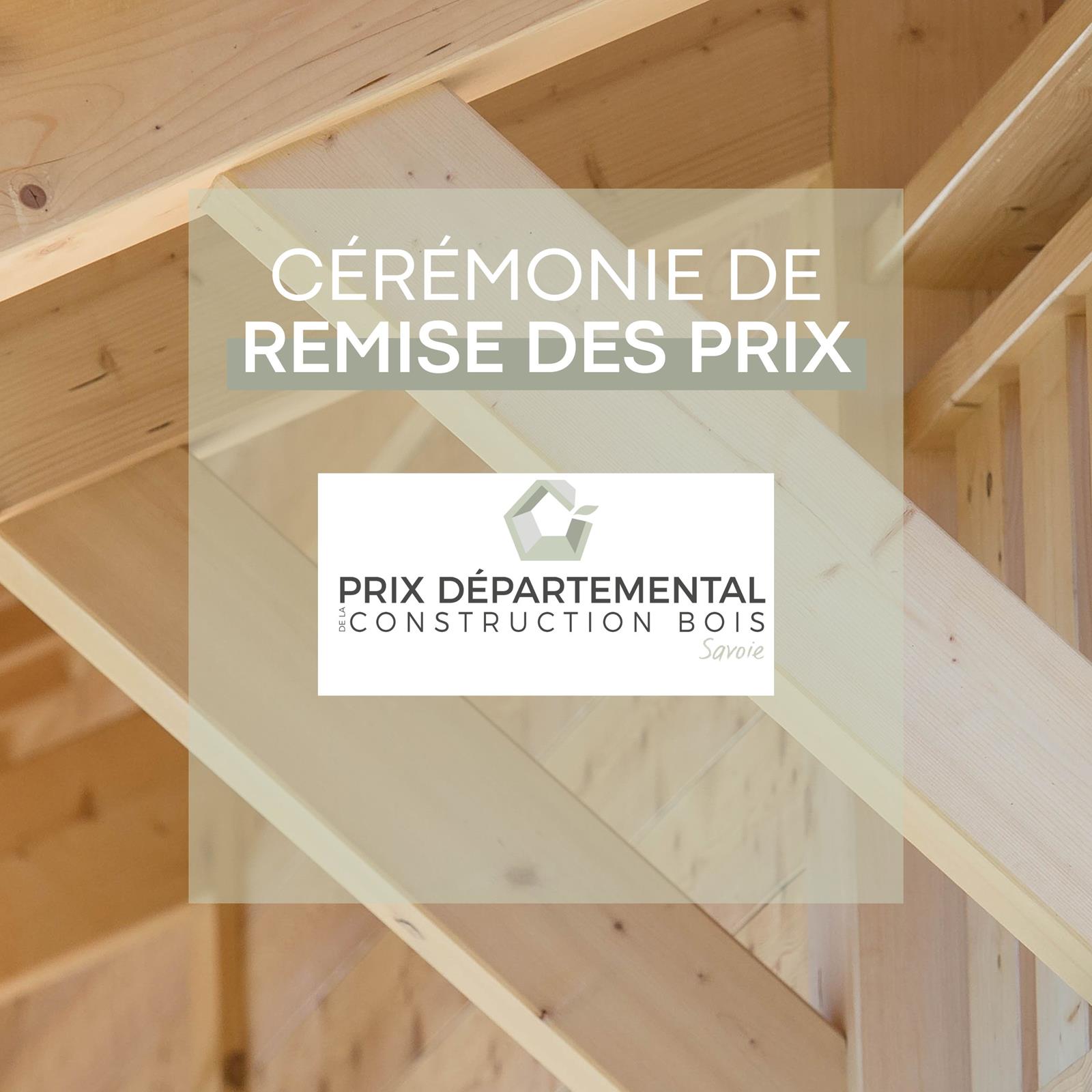 Cérémonie de remise des prix du Prix Construction Bois de Savoie
